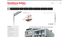Desktop Screenshot of modelbouw-baillien.be